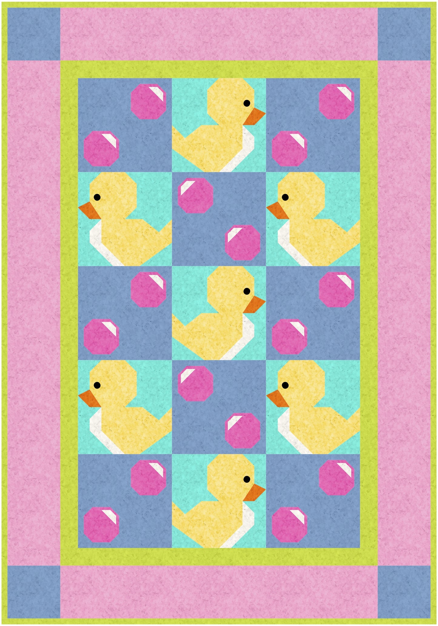 Bubble Bath Crib Size Quilt Pattern