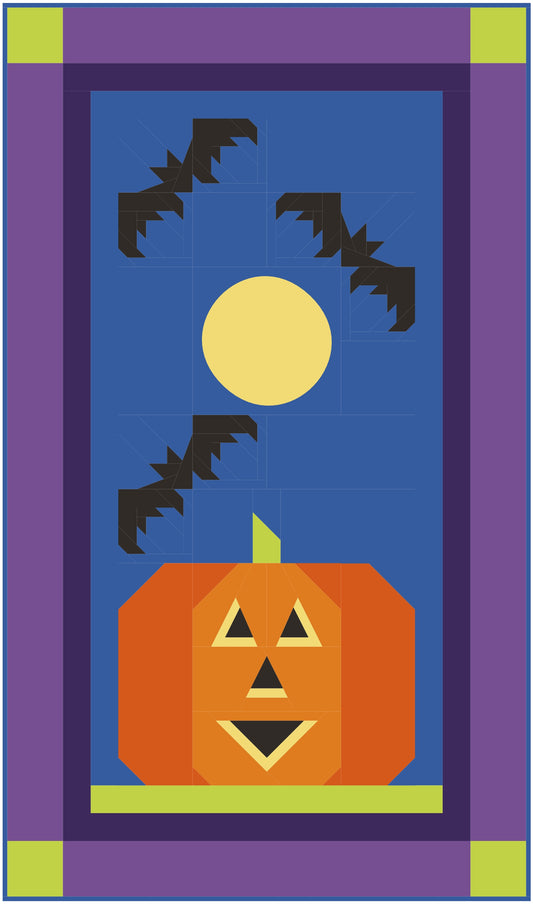 Jack's Gone Batty Foundation Paper Pieced Wall Quilt Pattern