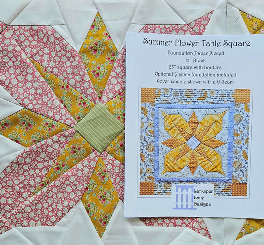 Summer Flower Table Square Pattern